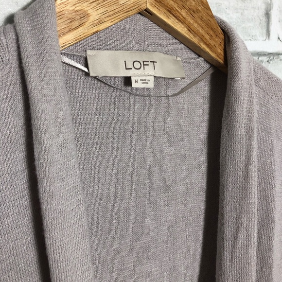 NWOT Loft knit long open cardigan Size M - Picture 5 of 10